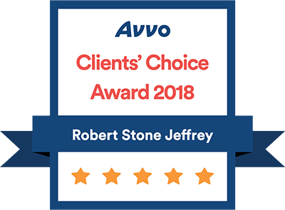 Avvo | Clients' Choice Award 2018 | Robert Stone Jeffrey | 5 Star