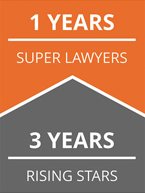 1 Years Super Lawyers | 3 Years Rising Stars
